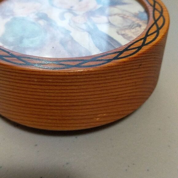 Vintage Hummel round wind up Music box Swiss Movement Kleine Nacht Mozart - Picture 6 of 8